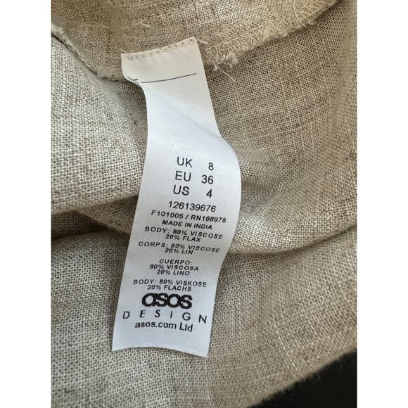 New ~ ASOS NORDSTROM ~ Ruched Bust Cut Out Mini Dress Size 4 FALL VIBES - Picture 8 of 8